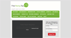 Desktop Screenshot of freeracingtips.com