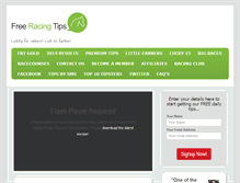 Tablet Screenshot of freeracingtips.com